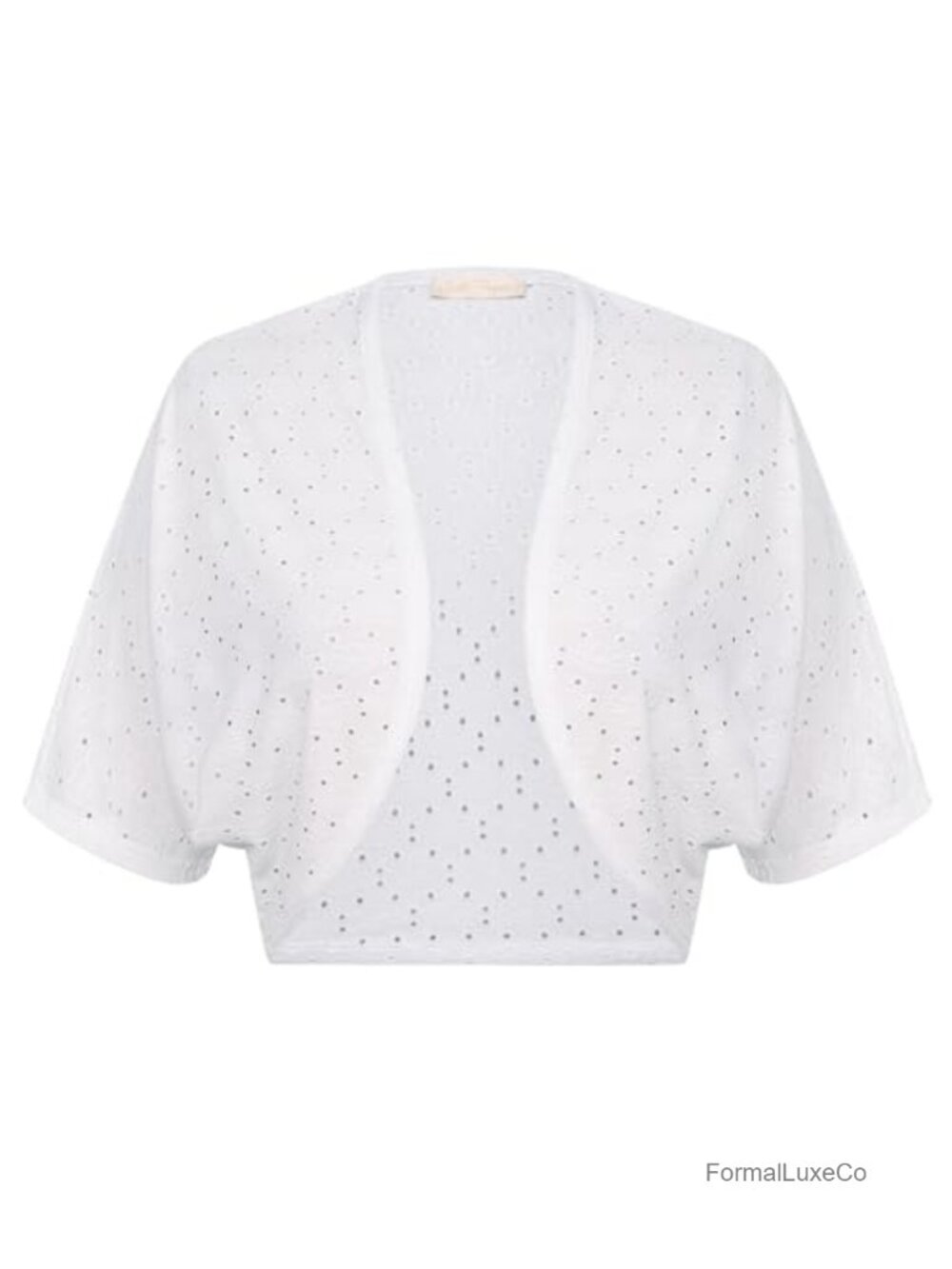 Womens Open Front Bolero Shrug Batwing Short Sleeve Cropped Cardigan Lightweight